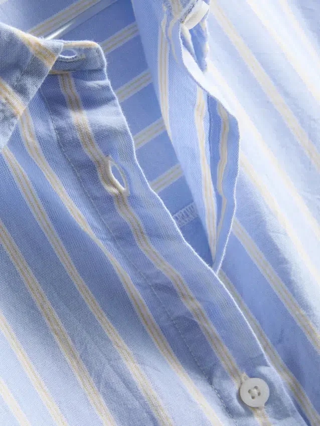 Puuvillainen raidallinen oxford-pyjama