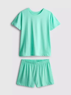 Puuvillainen T-paita-tyyppinen lyhythihainen pyjama