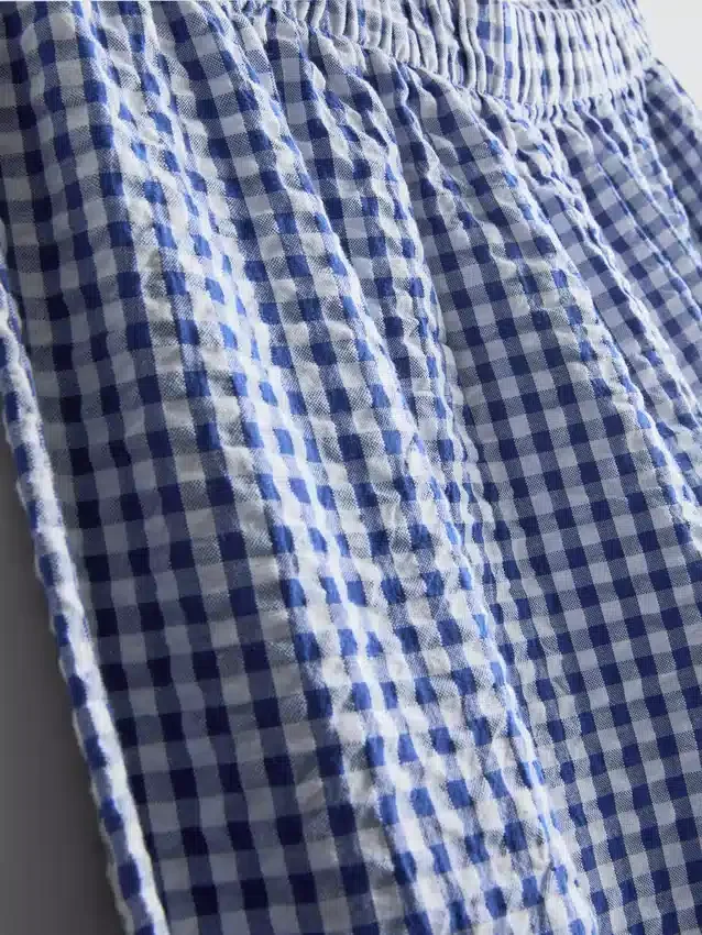 Puuvillaiset gingham-pyjamat