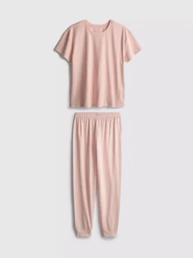 Puuvillaiset painetut lyhythihaiset pyjamat