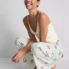 Puuvillaiset painetut pyjamahousut