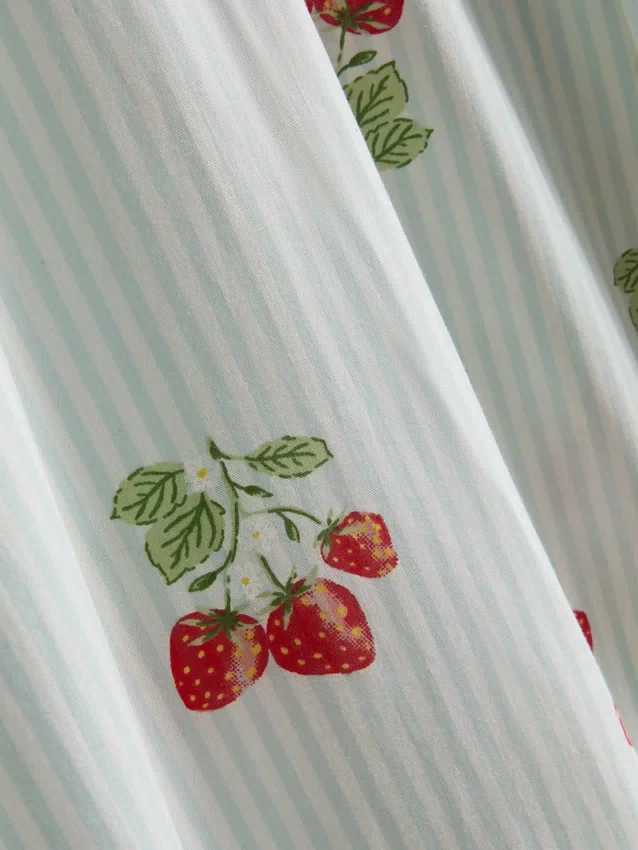 Puuvillaiset painetut pyjamahousut