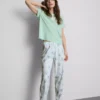 Puuvillaiset painetut pyjamat