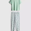 Puuvillaiset painetut pyjamat