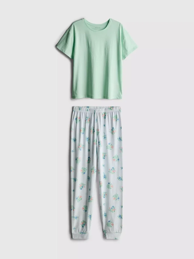 Puuvillaiset painetut pyjamat
