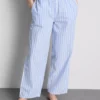 Puuvillaiset raidalliset oxford-pyjamahousut