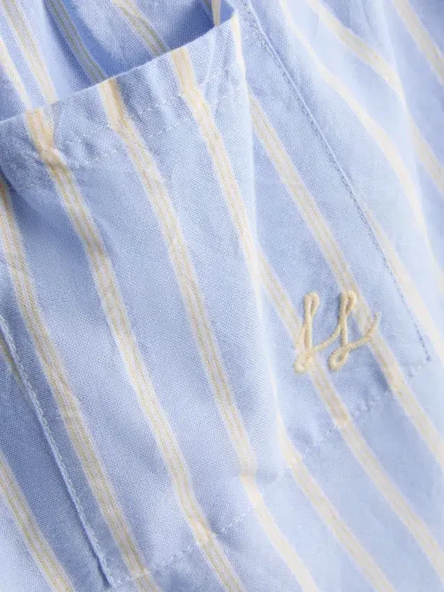 Puuvillaiset raidalliset Oxford-pyjamat