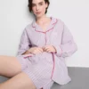 Puuvillaiset raidalliset pyjamat