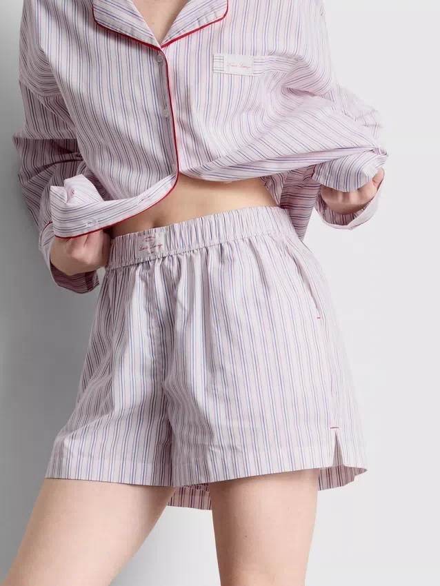Puuvillaiset raidalliset pyjamat