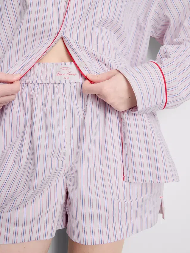 Puuvillaiset raidalliset pyjamat