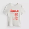 Puuvillapitoinen graafinen Havana-vauvapaita