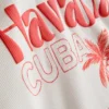 Puuvillapitoinen graafinen Havana-vauvapaita