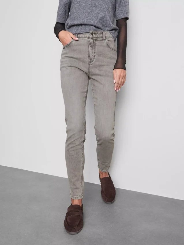 Puuvillapitoiset denim-skinny-farkut