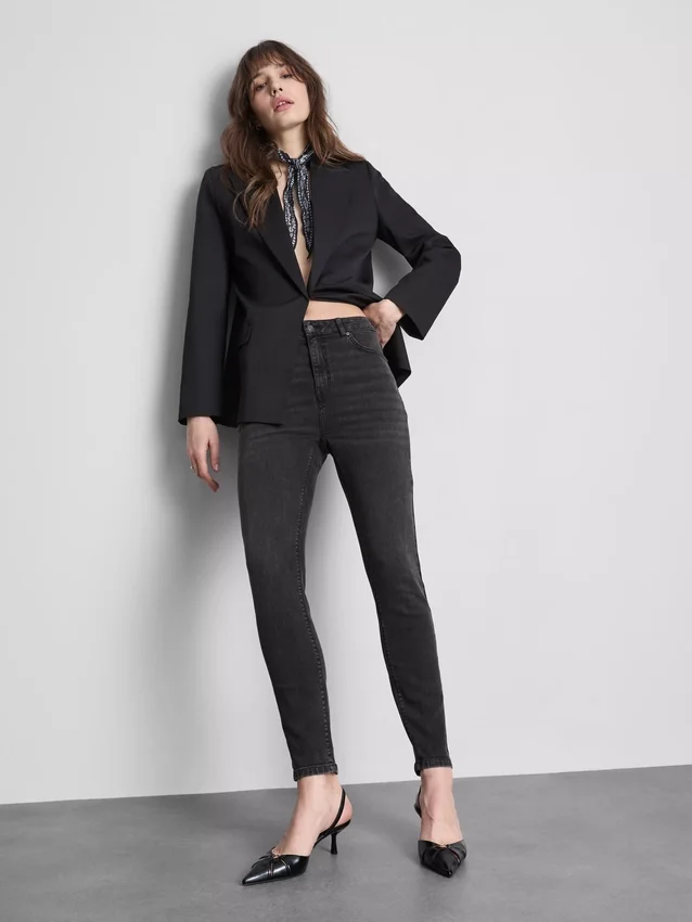 Puuvillapitoiset denim-skinny-farkut