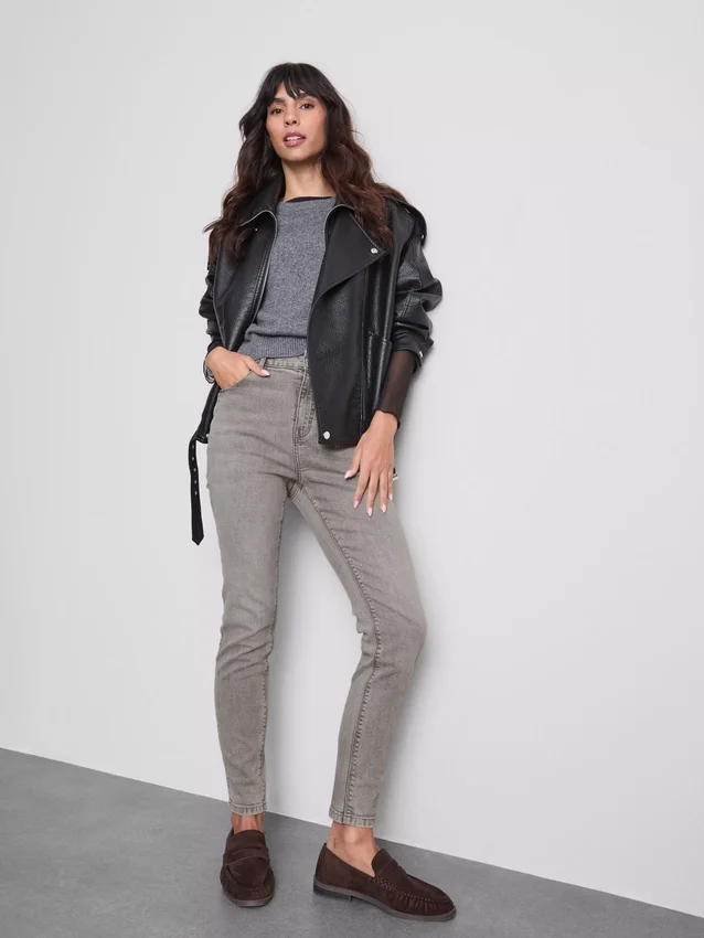 Puuvillapitoiset denim-skinny-farkut