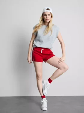 Puuvillapitoiset jersey-shortsit