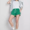 Puuvillapitoiset jersey-shortsit