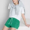 Puuvillapitoiset jersey-shortsit