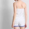 Puuvillapitoiset joustavat shorty-pyjamat