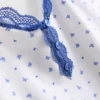 Puuvillapitoiset joustavat shorty-pyjamat