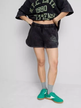 Puuvillapitoiset juoksukerhon shortsit