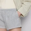 Puuvillapitoiset kapeat jersey-shortsit