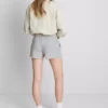 Puuvillapitoiset kapeat jersey-shortsit