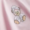 Puuvillapitoiset painetut lyhyet pyjamat