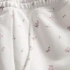 Puuvillapitoiset rennot kukka-kuvioiset shortsit