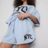 Puuvillapitoiset rennot NYC-shortsit