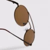 Pyöreät metalliset aurinkolasit