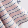 Raidallinen, joustinneulottu pyjamatoppi