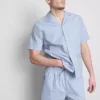 Raidallinen napitettava pyjamat-kauluspaiti