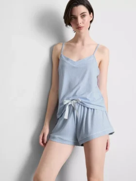 Raidalliset cami-lyhythousupyjamat