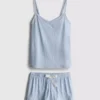 Raidalliset cami-lyhythousupyjamat