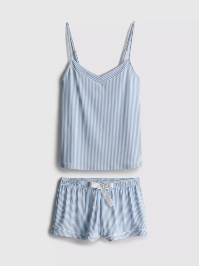 Raidalliset cami-lyhythousupyjamat