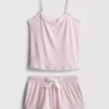 Raidalliset lyhyet pyjamat