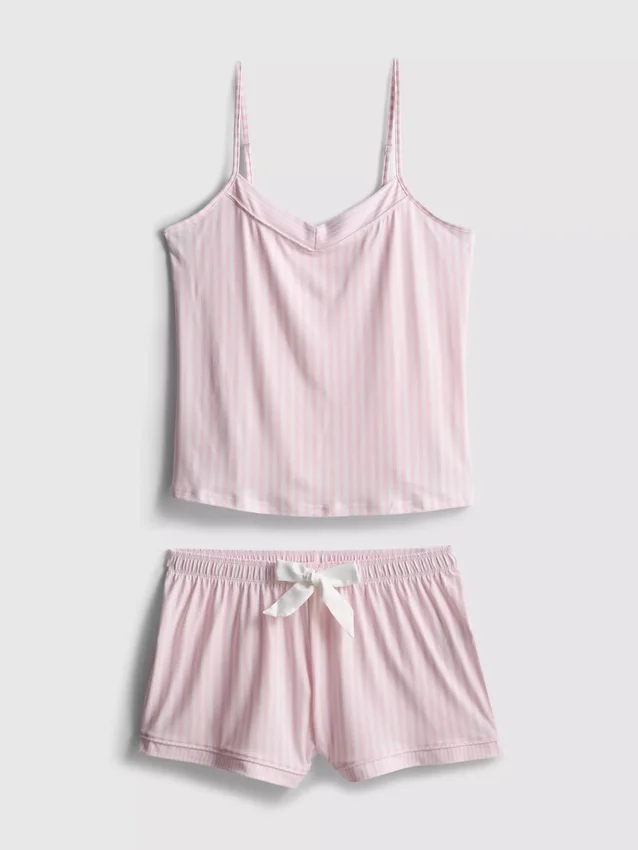 Raidalliset lyhyet pyjamat