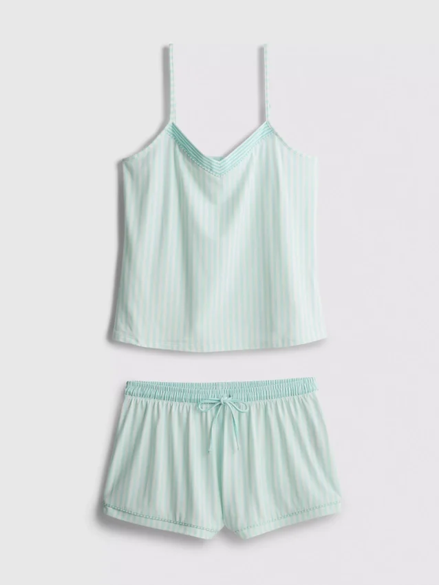 Raidalliset lyhyet pyjamat