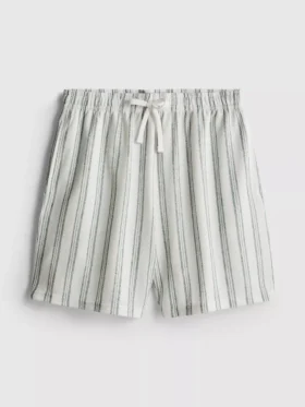 Raidalliset pyjamat-shortsit