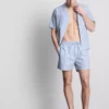 Raidalliset pyjamat-shortsit