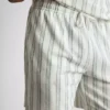Raidalliset pyjamat-shortsit