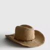 Reunustettu olkikowboyhattu
