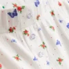 Ribbattuja perhosaiheisia pyjamat-shortsseja