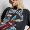 Rolling Stones -grafiikalla varustettu T-paita-mekko
