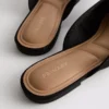 Rusettikoristeiset ballerina-mule-sandaalit