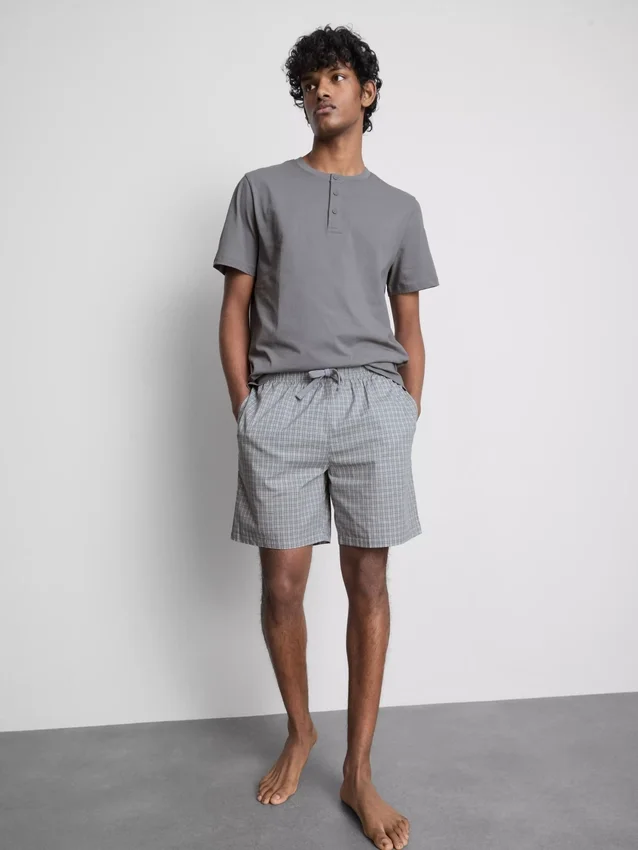 Ruudulliset lyhyet pyjamat