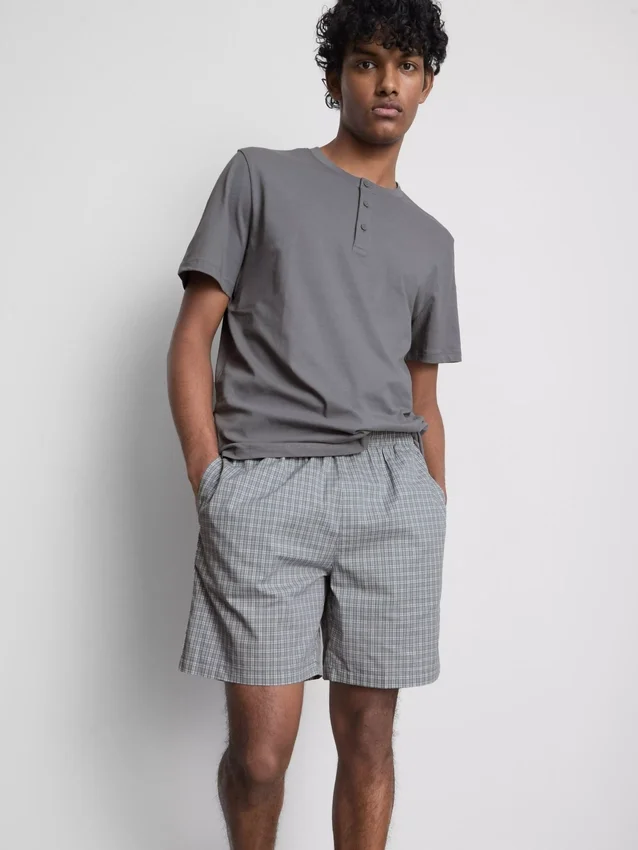 Ruudulliset lyhyet pyjamat