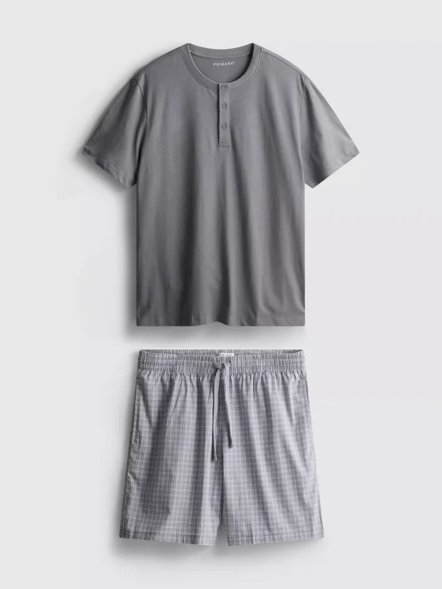 Ruudulliset lyhyet pyjamat