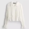 Rypytetty peplum-helmainen pusero